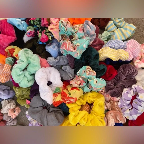 Assorted Color Scrunchies Set - Picture 2 of 4